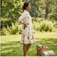 Signature Motif Smock Dress