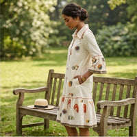 Signature Motif Smock Dress