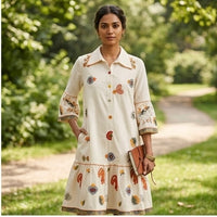 Signature Motif Smock Dress