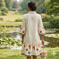 Signature Motif Smock Dress