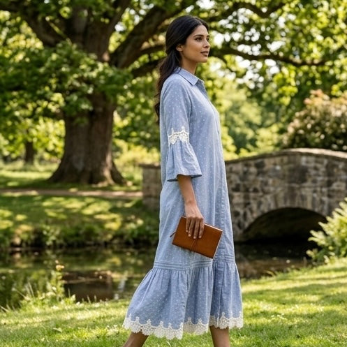 Ocean Breeze Button Down Dress