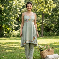 Lumi Leaf Co-ord Set Green