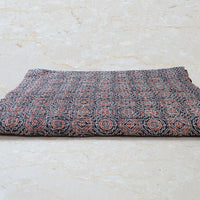 Ajrakh with Kantha Bedcover | Artisan-Made 100% Cotton Bedspread