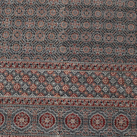 Ajrakh with Kantha Bedcover | Artisan-Made 100% Cotton Bedspread