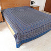 Ajrakh with Kantha Bedcover | Artisan-Made 100% Cotton Bedspread