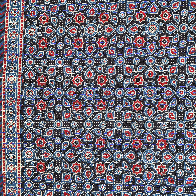 Ajrakh Print Bedcover – Premium Diwali Gift for Festive Home Décor