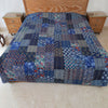 Handcrafted Block Print Bedcover with Patchwork | Artisan-Made 100% Cotton Bedspread