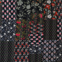 Handcrafted Block Print Bedcover with Patchwork | Artisan-Made 100% Cotton Bedspread