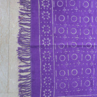 Lavender Dusk Handwoven Cotton Rug – Boho Fringe Accent