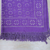 Lavender Dusk Handwoven Cotton Rug – Boho Fringe Accent