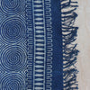 Indigo Blue Geometric Pattern Cotton| Handcrafted Cotton Area Rug for Home & Living Room Decor