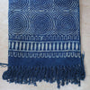 Indigo Blue Geometric Pattern Cotton| Handcrafted Cotton Area Rug for Home & Living Room Decor