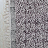 Handcrafted Floral Block Print Cotton Throw with Tassels | Perfect for Living Room and Bedroom Decor
