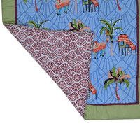 Handcrafted Kids Quilt with Traditional Block Print | Soft & Cozy Cotton Quilt for Babies & Toddlers