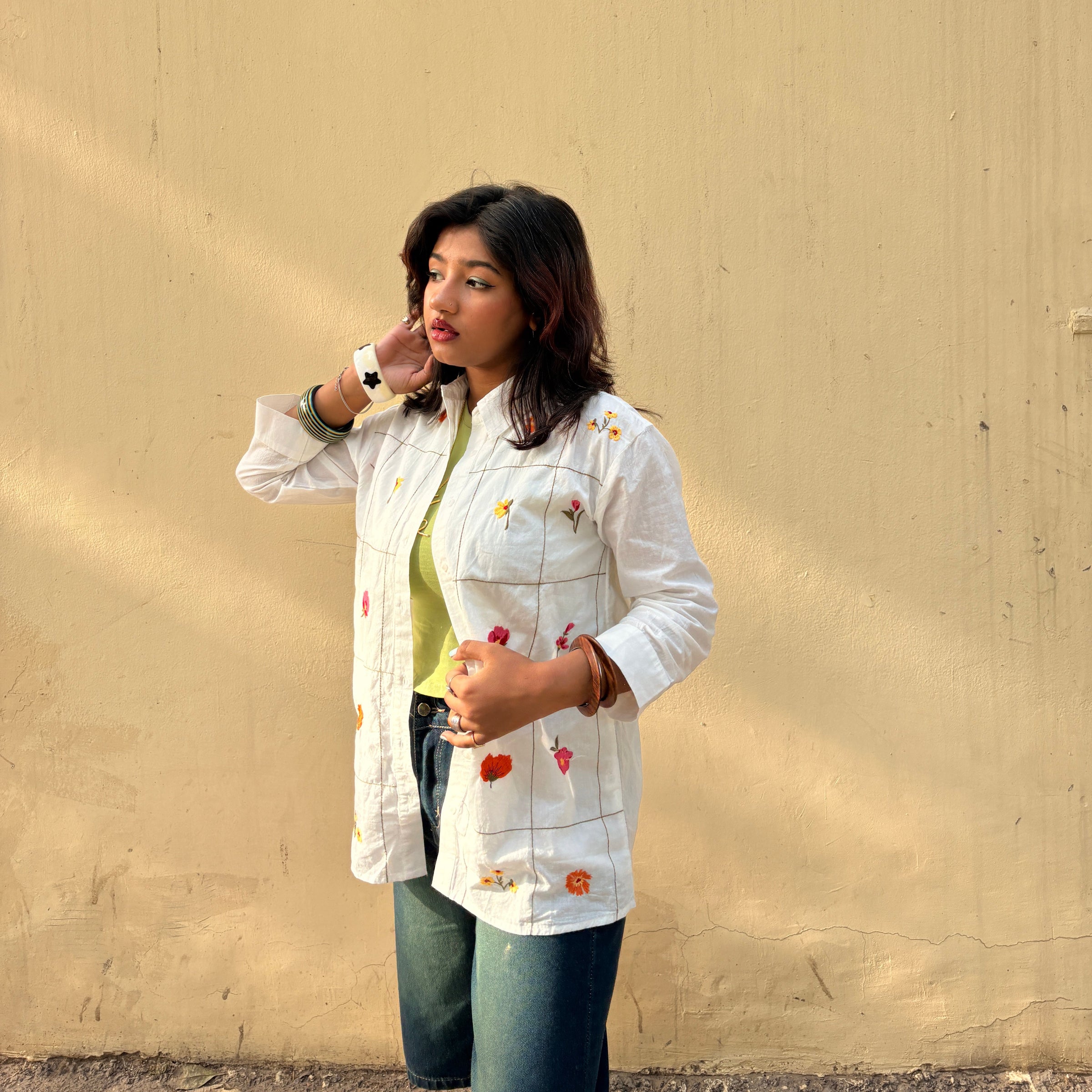 Linear Floral Shirt