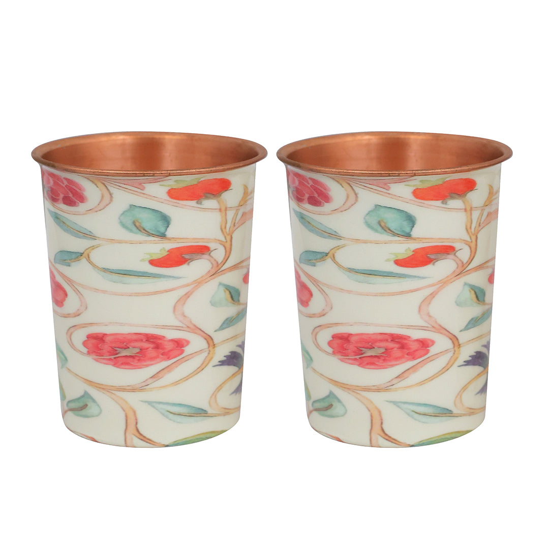 Copper Water Bottle Set | 1 Litre Bottle & Set of 2 Glasses | Boosts Immunity