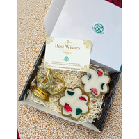 Gift Box – Swan Tissue Holder +  Metal Wax Diya Combo