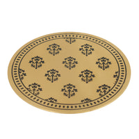 Brass Coasters | Elegant Drink Coasters for Home & Dining Decor ( Set of 4)