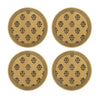 Brass Coasters | Elegant Drink Coasters for Home & Dining Decor ( Set of 4)