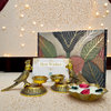 Gift Box – Parrot T-Light & Metal Wax Diya Combo