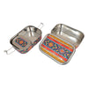 Eco-Friendly Ethnic Meenakari 2-Tier Steel Tiffin