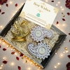 Gift Box – Swan Tissue Holder +  Wooden Diya Combo