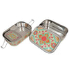 Eco-Friendly Ethnic Meenakari 2-Tier Steel Tiffin