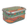 Eco-Friendly Ethnic Meenakari 2-Tier Steel Tiffin