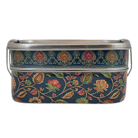 Eco-Friendly Ethnic Meenakari 2-Tier Steel Tiffin