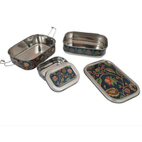 Eco-Friendly Ethnic Meenakari 2-Tier Steel Tiffin