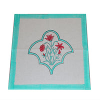 Pastel Bloom Printed Dining Table Set – Soft Floral Cotton Table Linen