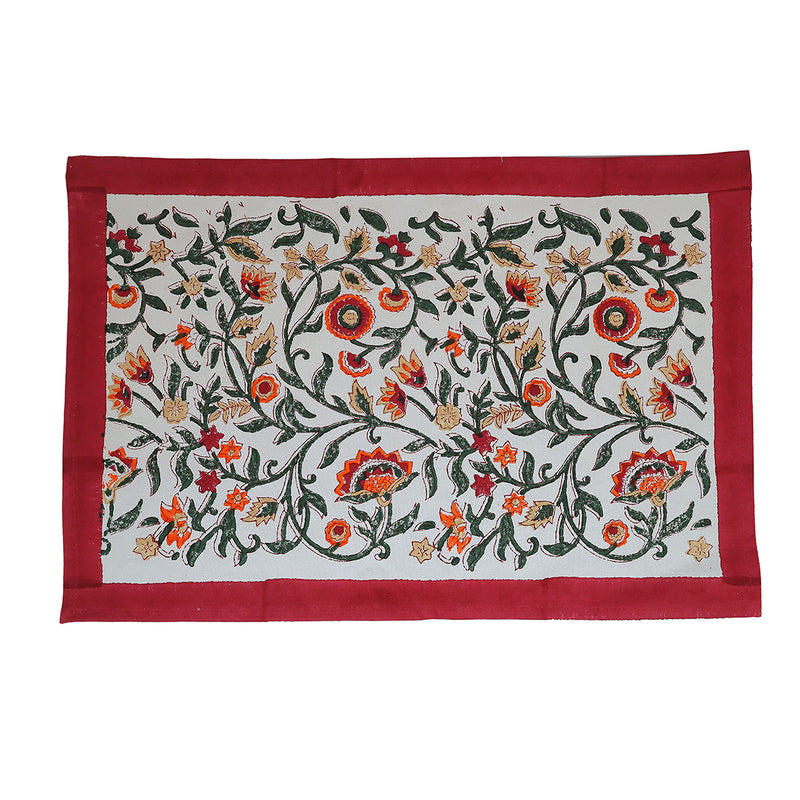 Kashmiri Embroidered Dining Table Set – Handcrafted Elegance for Your Table