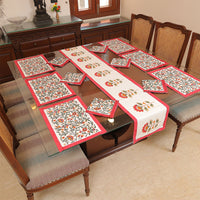 Kashmiri Embroidered Dining Table Set – Handcrafted Elegance for Your Table