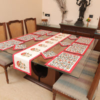 Kashmiri Embroidered Dining Table Set – Handcrafted Elegance for Your Table