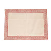 Rustic Charm Hand Block Printed Cotton Placemats – Set of 6