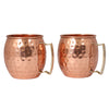 Hammered Copper Mule Mug Set Of 2 | Drinkware