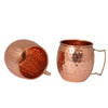 Hammered Copper Mule Mug Set Of 2 | Drinkware