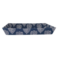 Navy Blue Block Print Table Tray