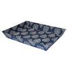 Navy Blue Block Print Table Tray