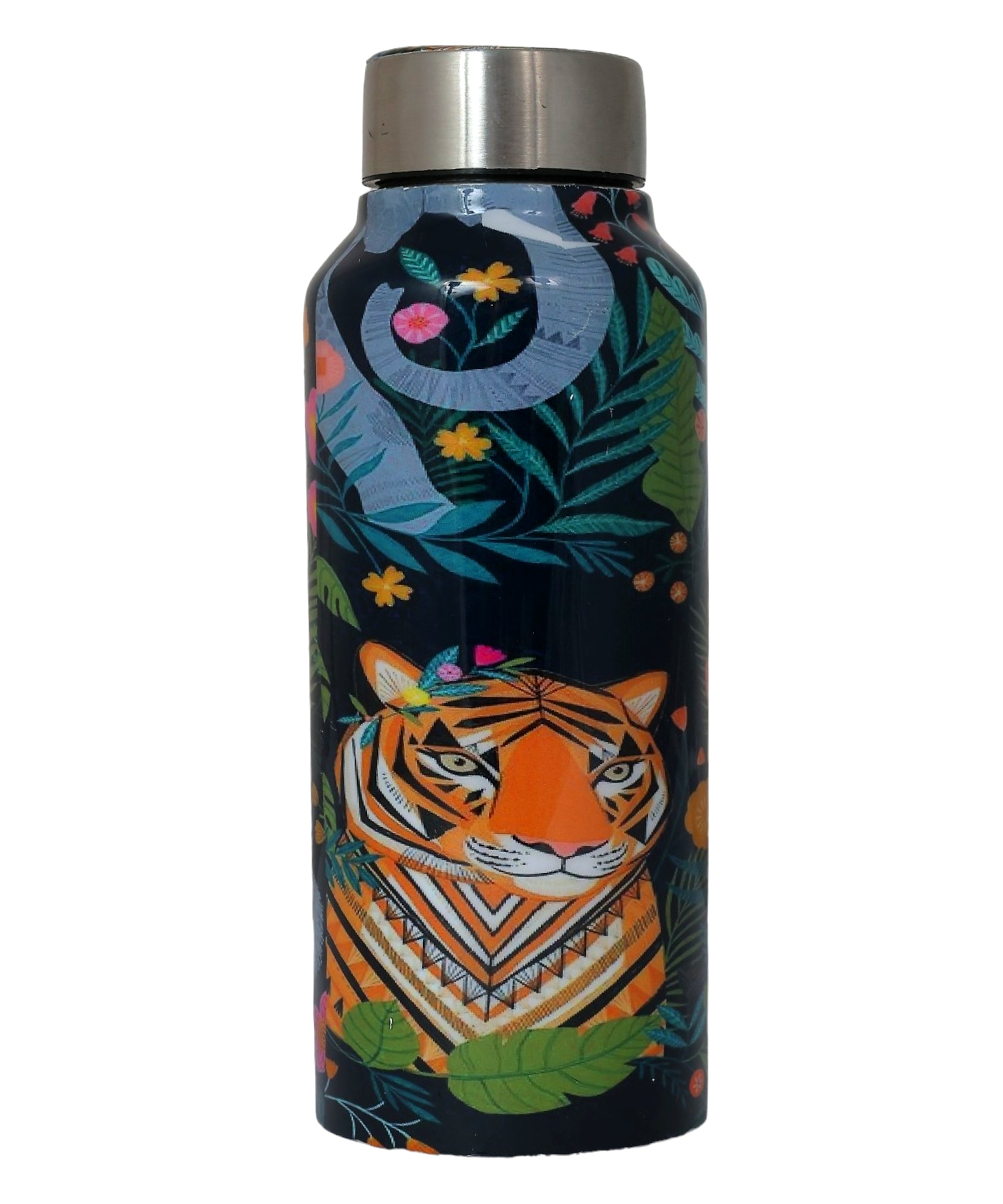 BG|Handcrafted Eco-Friendly Meenakari Stainless Steel Bottle(750 ML)-Jungle