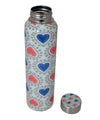 Heart Print Handcrafted Eco-Friendly Meenakari Steel Bottle(1L)