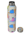 Handcrafted Eco-Friendly Meenakari Stainless Steel Bottle(1L)-Sunbathing dog