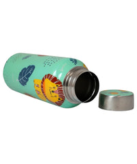BG|Handcrafted Eco-Friendly Meenakari Stainless Steel Bottle(750 ML)-Lion