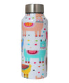 Llama Print Handcrafted Eco-Friendly Meenakari Steel Bottle(750 ML)