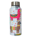 Llama Print Handcrafted Eco-Friendly Meenakari Steel Bottle(750 ML)