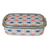 Eco-Friendly Meenakari Steel Tiffin Box – Stylish & Durable-Heart