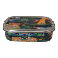 Jungle Print Eco-Friendly Meenakari Steel Tiffin Box – Stylish & Durable