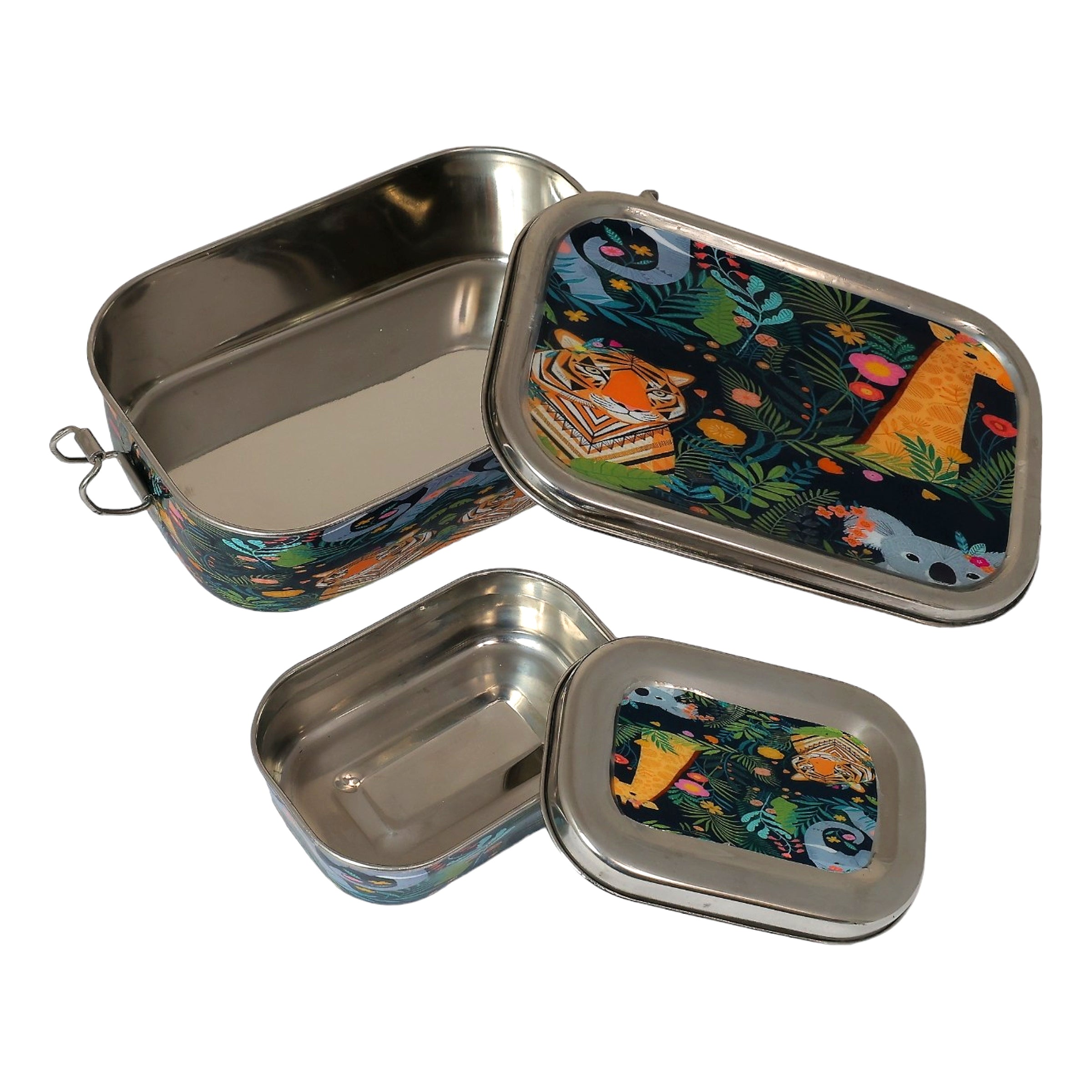 Eco-Friendly Meenakari Steel Tiffin Box – Stylish & Durable - Jungle