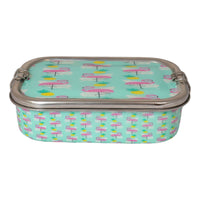 Eco-Friendly Meenakari Steel Tiffin Box – Stylish & Durable-Flamingo
