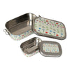 Eco-Friendly Meenakari Steel Tiffin Box – Stylish & Durable-White Floral